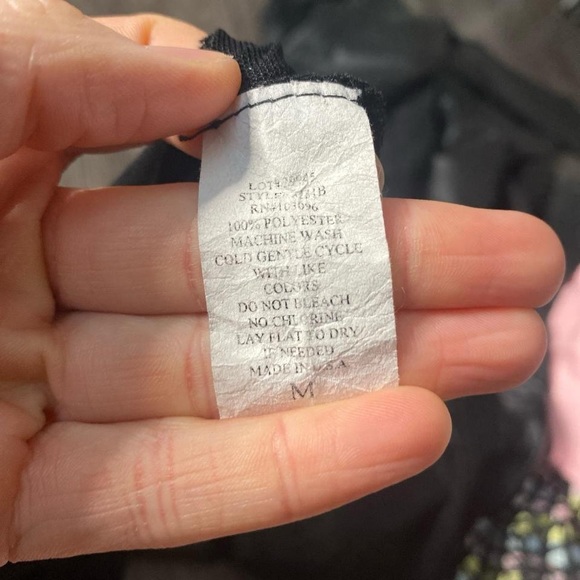 Vintage Y2K Discreet Rose Appliqué Black Mesh Short Sleeve Shirt, Size M. - Picture 6 of 7